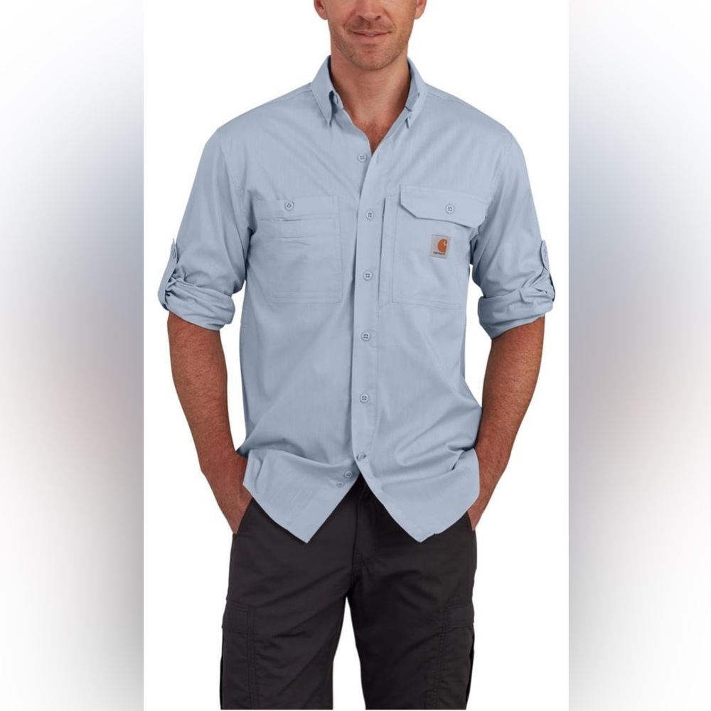 Carhartt Men's Force Ridgefield Long Sleeve Shirt - L